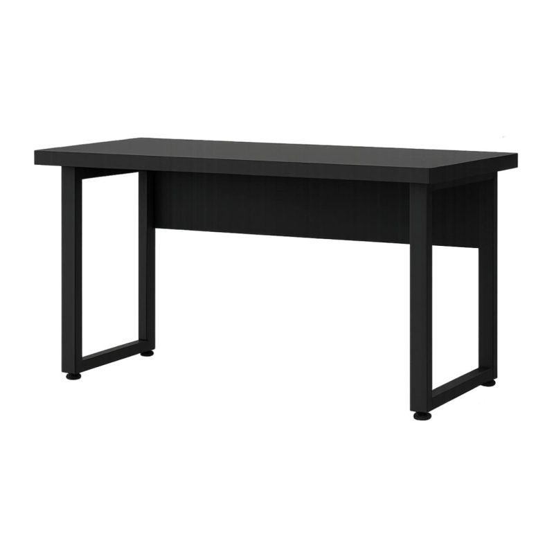 Mesa Escritório PÉ QUADRO – 1,20×0,60m – S/ Gavetas – PRETO / PRETO – 26001 VILLA Móveis para Escritório Linha 40mm Preto / Preto 4
