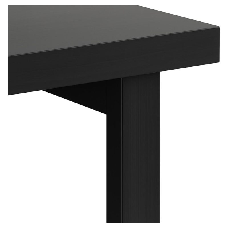 Mesa Escritório PÉ QUADRO – 1,20×0,60m – S/ Gavetas – PRETO / PRETO – 26001 VILLA Móveis para Escritório Linha 40mm Preto / Preto 7