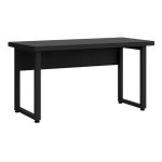 Mesa Escritório PÉ QUADRO – 1,50×0,60m – S/ Gavetas – PRETO / PRETO – 26002 VILLA Móveis para Escritório Linha 40mm Preto / Preto 10