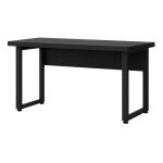 Mesa Escritório PÉ QUADRO – 1,50×0,60m – S/ Gavetas – PRETO / PRETO – 26002 VILLA Móveis para Escritório Linha 40mm Preto / Preto 12