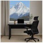 Mesa Escritório PÉ QUADRO – 1,50×0,60m – S/ Gavetas – PRETO / PRETO – 26002 VILLA Móveis para Escritório Linha 40mm Preto / Preto 17