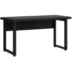 Mesa Escritório PÉ QUADRO – 1,70×0,70m – S/ Gavetas – PRETO / PRETO – 26003 VILLA Móveis para Escritório Linha 40mm Preto / Preto 9