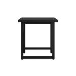 Mesa Escritório PÉ QUADRO – 1,70×0,70m – S/ Gavetas – PRETO / PRETO – 26003 VILLA Móveis para Escritório Linha 40mm Preto / Preto 12