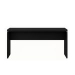 Mesa Escritório 1,20×0,60m – S/ Gavetas – PRETO/PRETO – 26005 VILLA Móveis para Escritório Linha 40mm Preto / Preto 10