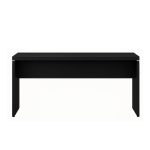 Mesa Escritório 1,50×0,60m – S/ Gavetas – PRETO/PRETO – 26006 VILLA Móveis para Escritório Linha 40mm Preto / Preto 10