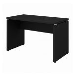 Mesa Escritório 1,50×0,60m – S/ Gavetas – PRETO/PRETO – 26006 VILLA Móveis para Escritório Linha 40mm Preto / Preto 12