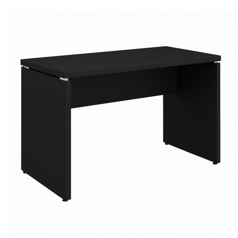 Mesa Escritório 1,50×0,60m – S/ Gavetas – PRETO/PRETO – 26006 VILLA Móveis para Escritório Linha 40mm Preto / Preto 2