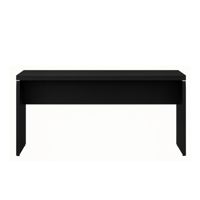 Mesa Escritório 1,70×0,70m – S/ Gavetas – PRETO/PRETO – 26007 VILLA Móveis para Escritório Linha 40mm Preto / Preto 4