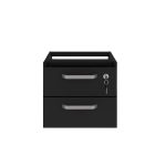 Gaveteiro suspenso – PRETO/PRETO – 26008 VILLA Móveis para Escritório Linha 40mm Preto / Preto 9