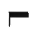 Mesa escritório Auxiliar 0,90×0,45 – PRETO/PRETO – 26009 VILLA Móveis para Escritório Linha 40mm Preto / Preto 7