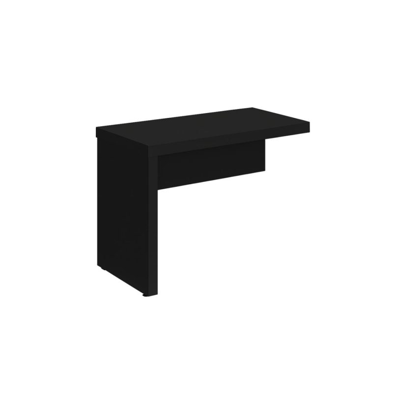Mesa escritório Auxiliar 0,90×0,45 – PRETO/PRETO – 26009 VILLA Móveis para Escritório Linha 40mm Preto / Preto 2