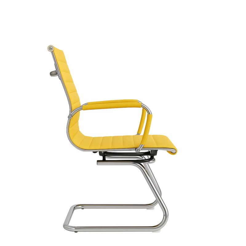 Cadeira INTERLOCUTOR Charles Eames Esteirinha – COR PASTEL – 32724 VILLA Móveis para Escritório Cadeira Fixa Estofada 3