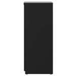 Arquivo de Madeira para Pasta Suspensa com 4 Gavetas – MDP PRETO – 26035 VILLA Móveis para Escritório Linha 40mm Preto / Preto 16