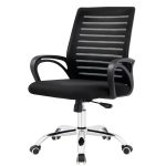 Cadeira para Escritório Tela OZY com Braço – Cor Preta – 30055 VILLA Móveis para Escritório Cadeira de Tela 12
