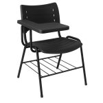 Cadeira Universitária Plástica Prancheta PLÁSTICA – MRPlast Preto – 34030 VILLA Móveis para Escritório Carteira Escolar 7