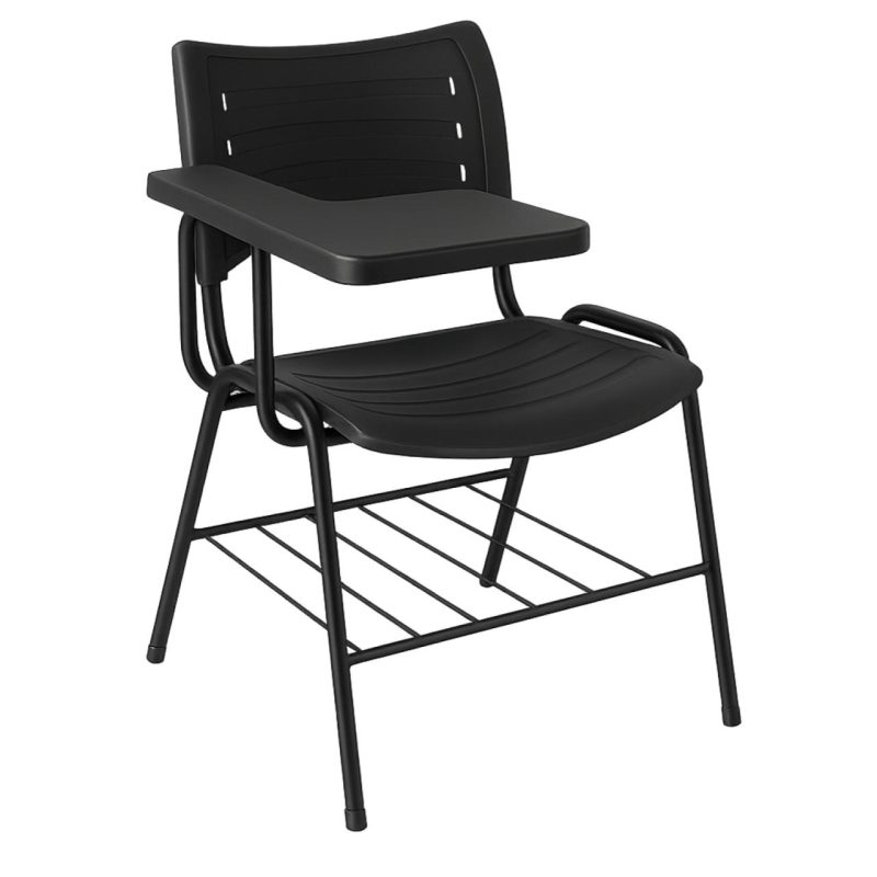 Cadeira Universitária Plástica Prancheta PLÁSTICA – MRPlast Preto – 34030 VILLA Móveis para Escritório Carteira Escolar 2