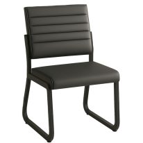 Poltrona para Escritório Estofada – TRIX – Cor Preta – 35119 VILLA Móveis para Escritório Cadeira Longarina Sofanete Poltrona para Escritório Estofada - TRIX - Cor Preta - 35119