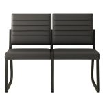 Sofanete para Escritório Estofada com 02 Lugares – TRIX – Pés PRETO – 35120 VILLA Móveis para Escritório Cadeira Longarina Sofanete 11 Sofanete para Escritório Estofada com 02 Lugares – TRIX – Pés PRETO – 35120 VILLA Móveis para Escritório Cadeira Longarina Sofanete 11