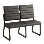 Sofanete para Escritório Estofada com 02 Lugares – TRIX – Pés PRETO – 35120 VILLA Móveis para Escritório Cadeira Longarina Sofanete 10 Sofanete para Escritório Estofada com 02 Lugares – TRIX – Pés PRETO – 35120 VILLA Móveis para Escritório Cadeira Longarina Sofanete 10