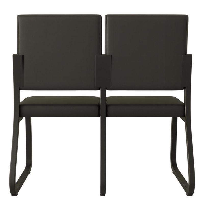 Sofanete para Escritório Estofada com 02 Lugares – TRIX – Pés PRETO – 35120 VILLA Móveis para Escritório Cadeira Longarina Sofanete 5 Sofanete para Escritório Estofada com 02 Lugares – TRIX – Pés PRETO – 35120 VILLA Móveis para Escritório Cadeira Longarina Sofanete 5