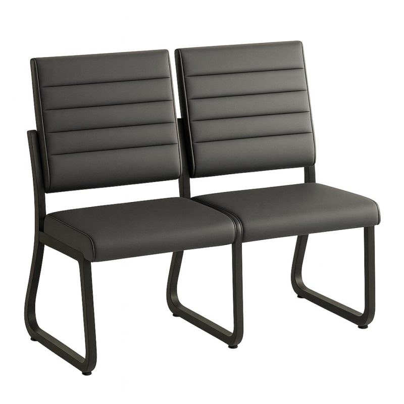 Sofanete para Escritório Estofada com 02 Lugares – TRIX – Pés PRETO – 35120 VILLA Móveis para Escritório Cadeira Longarina Sofanete 2 Sofanete para Escritório Estofada com 02 Lugares – TRIX – Pés PRETO – 35120 VILLA Móveis para Escritório Cadeira Longarina Sofanete 2