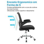 Cadeira de Escritório Tela NYO – Cor Preto – 20097 VILLA Móveis para Escritório Cadeira de Tela 14