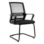 Cadeira de Escritório Interlocutor Tela JOY – Cor Preto – 34008 VILLA Móveis para Escritório Cadeira Fixa Tela 11