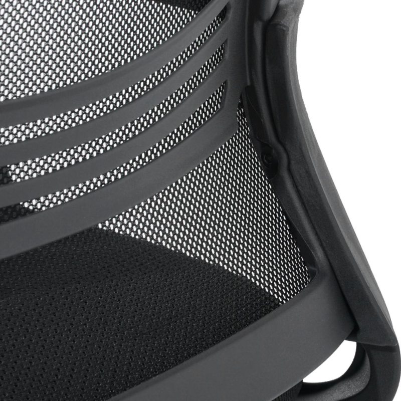 Cadeira de Escritório Interlocutor Tela JOY – Cor Preto – 34008 VILLA Móveis para Escritório Cadeira Fixa Tela 9