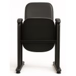 Poltrona Auditório Rebatível 02 Lugares – Linha Premium – Corino Preto – 38102 VILLA Móveis para Escritório Auditório 17