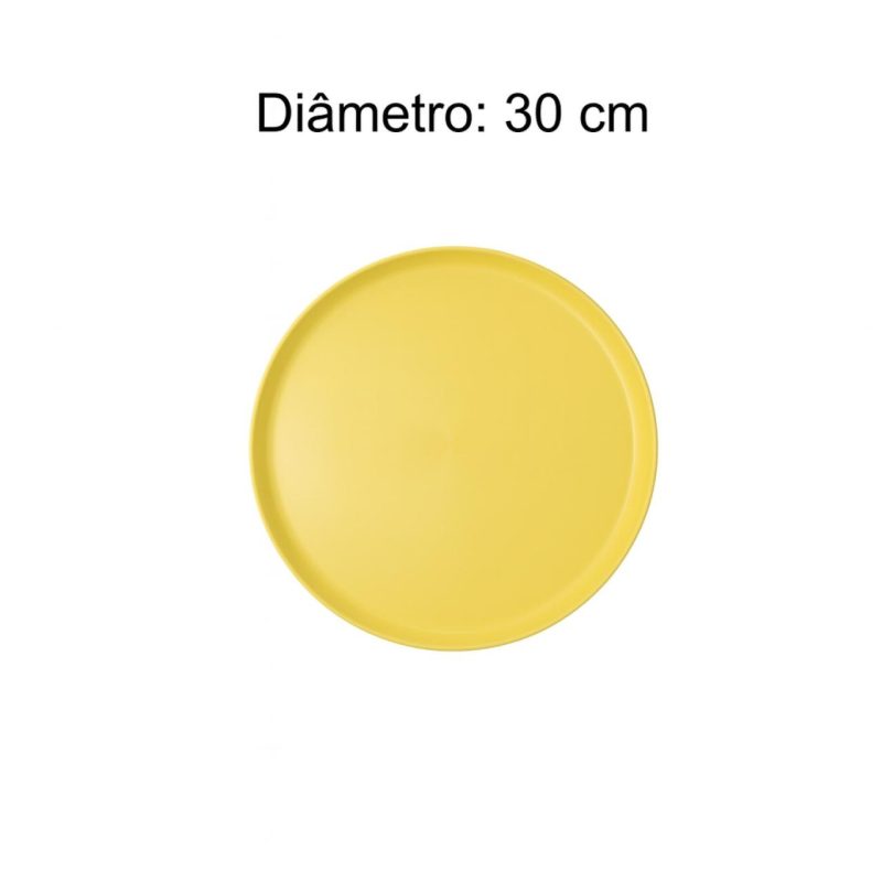 Mesa para Refeitório FIXA 10 Lugares MDP Branco de 25 mm – Assento AMARELO – 50105 VILLA Móveis para Escritório Fixo 10 Lugares 10