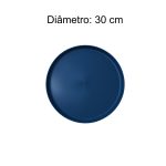Mesa para Refeitório ESCAMOTEÁVEL 08 Lugares MDP Branco de 25 mm – Assento AZUL – 50801 VILLA Móveis para Escritório Escamoteável 08 Lugares 16
