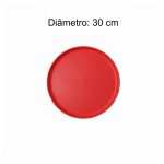 Mesa para Refeitório ESCAMOTEÁVEL 08 Lugares MDP Branco de 25 mm – Assento VERMELHO – 50803 VILLA Móveis para Escritório Escamoteável 08 Lugares 19