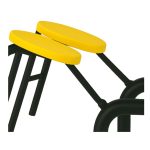 Mesa para Refeitório ESCAMOTEÁVEL 10 Lugares MDP Branco de 25 mm – Assento AMARELO – 50902 VILLA Móveis para Escritório Escamoteável 10 Lugares 17